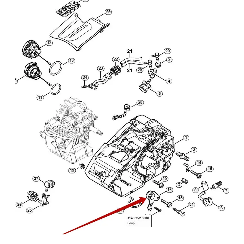 Annular Buffer - Stihl MS 151T / MS 150T - Image 2
