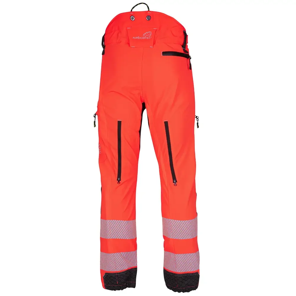 Arbortec Breatheflex Pro Chainsaw Trousers Hi Vis Orange - Type A - Image 4