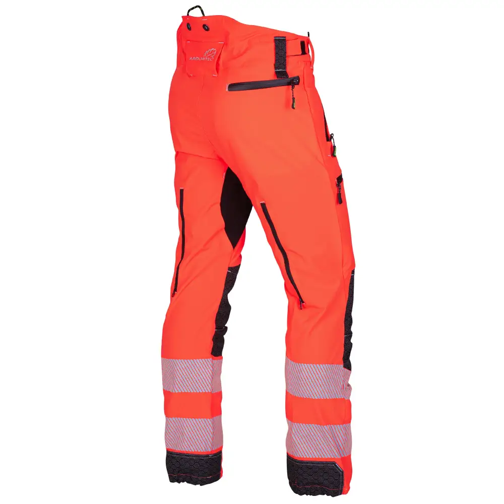 Arbortec Breatheflex Pro Chainsaw Trousers Hi Vis Orange - Type A - Image 5