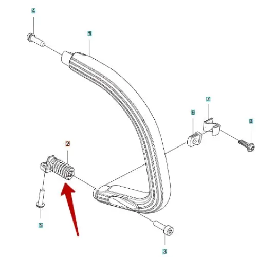 AV Spring (Handle) - Husqvarna 529 83 54-01 - Image 3