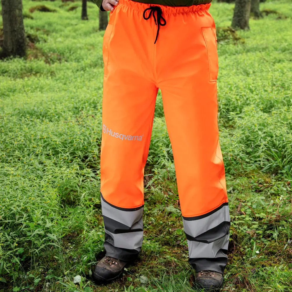 Husqvarna Functional Hi-Viz Rain Trousers - Image 3
