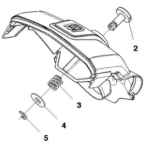 Air Filter Cover Assy - Husqvarna T540XP - Image 2