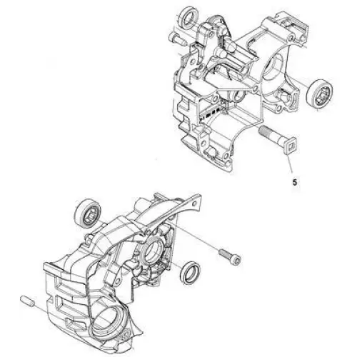 Crankcase Assembly - Husqvarna T540XP - Image 2