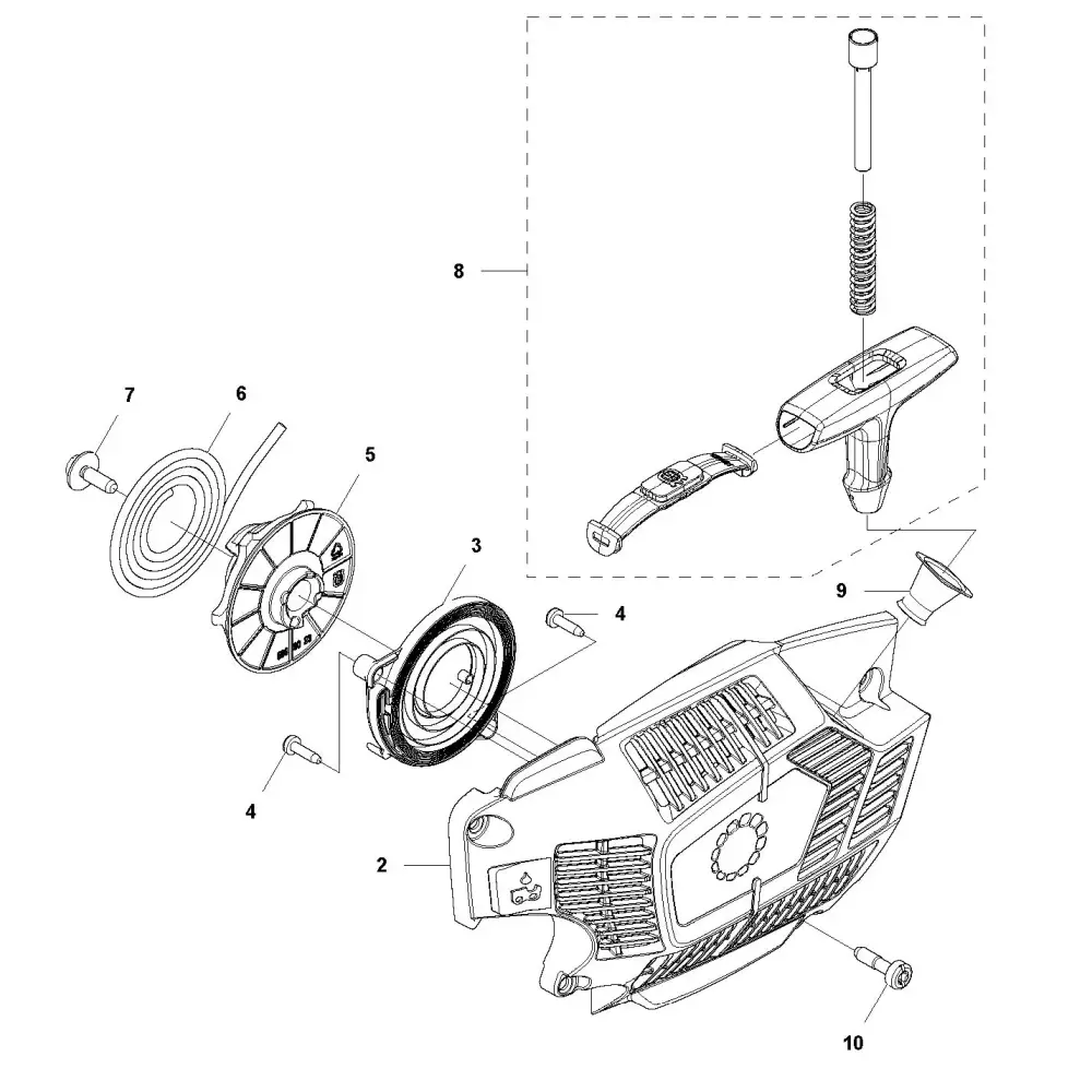Starter Assembly - Husqvarna T540 XP - Image 3