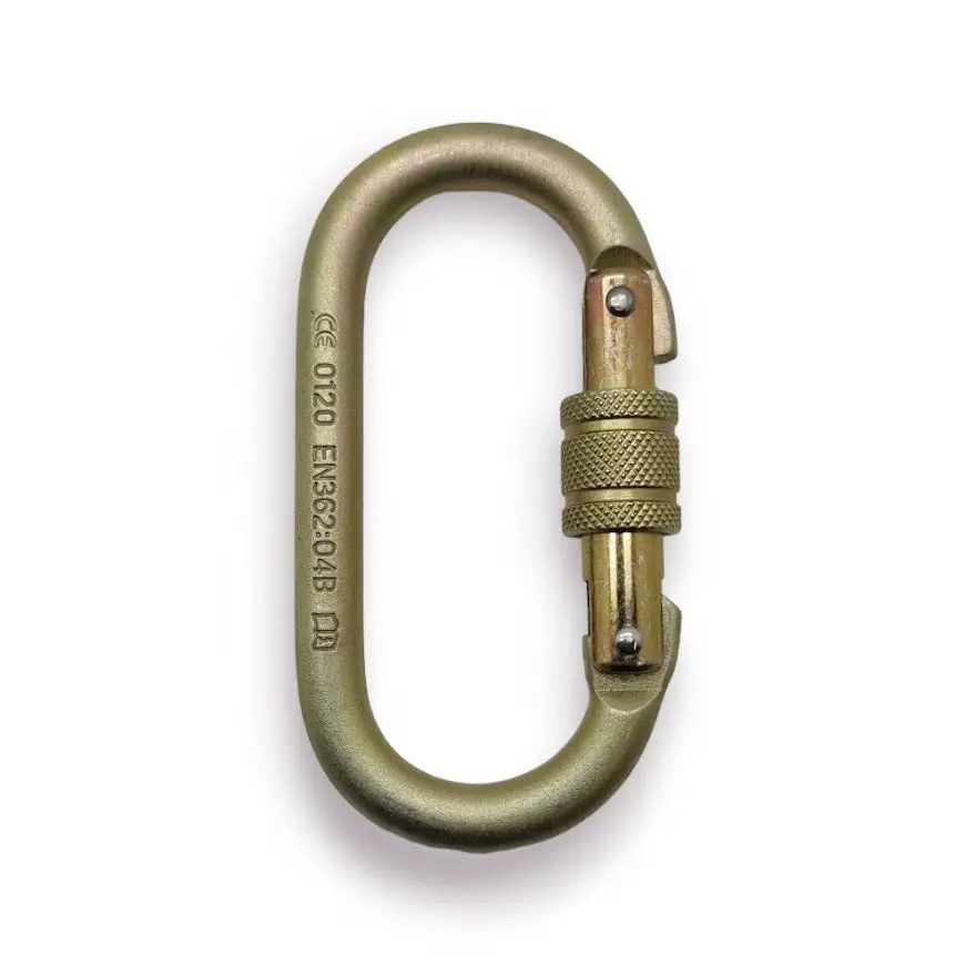 ISC Steel Oval Carabiner - Screwgate