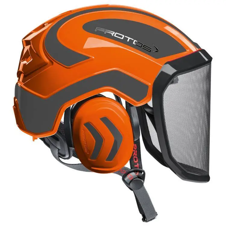 Protos Arborist Integral Helmet - Orange/Grey (V)
